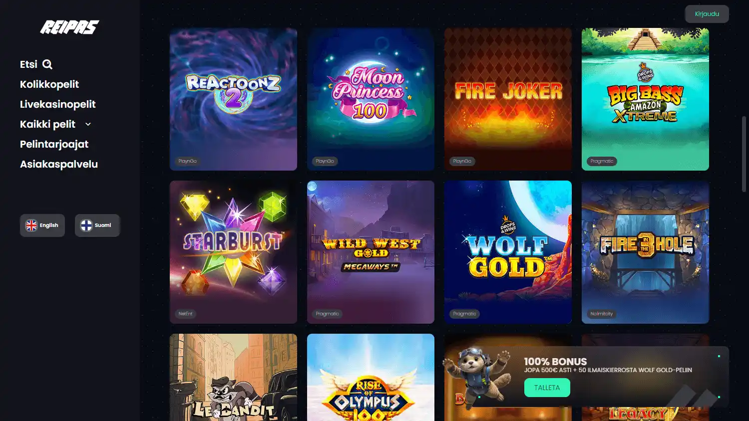 Reipas Casino screenshot 2