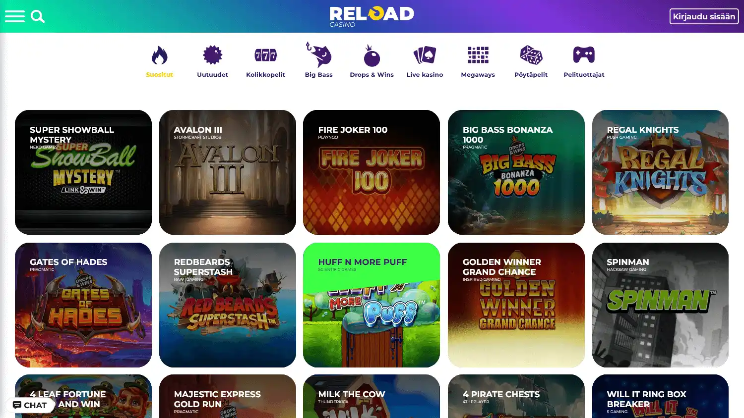 Reload Casino screenshot 2