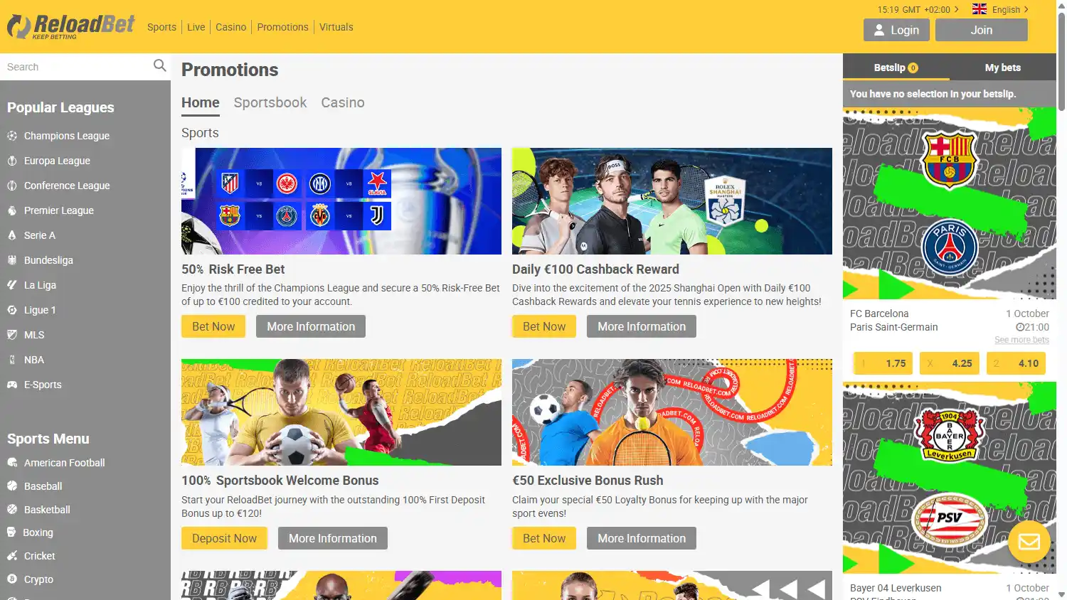 ReloadBet Casino screenshot 3