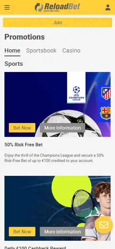 ReloadBet Casino screenshot 6