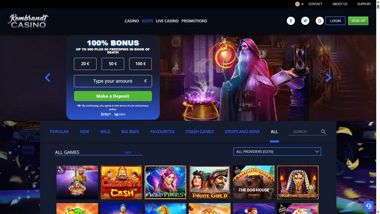 Rembrandt Casino screenshot 2
