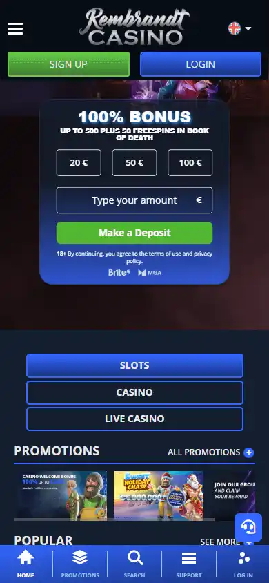 Rembrandt Casino screenshot 4