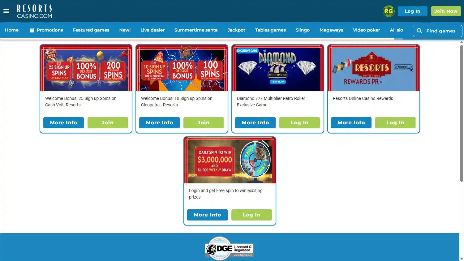 Resorts Casino screenshot 2