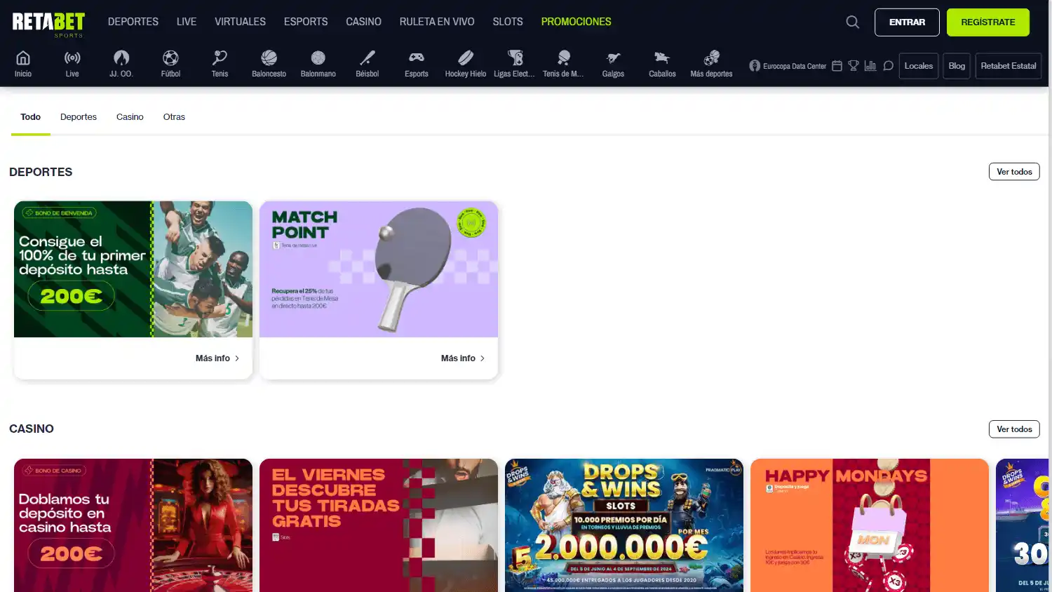 RETAbet Casino PE screenshot 4