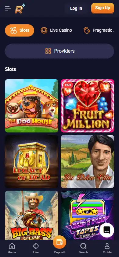 Retro Bet Casino screenshot 5