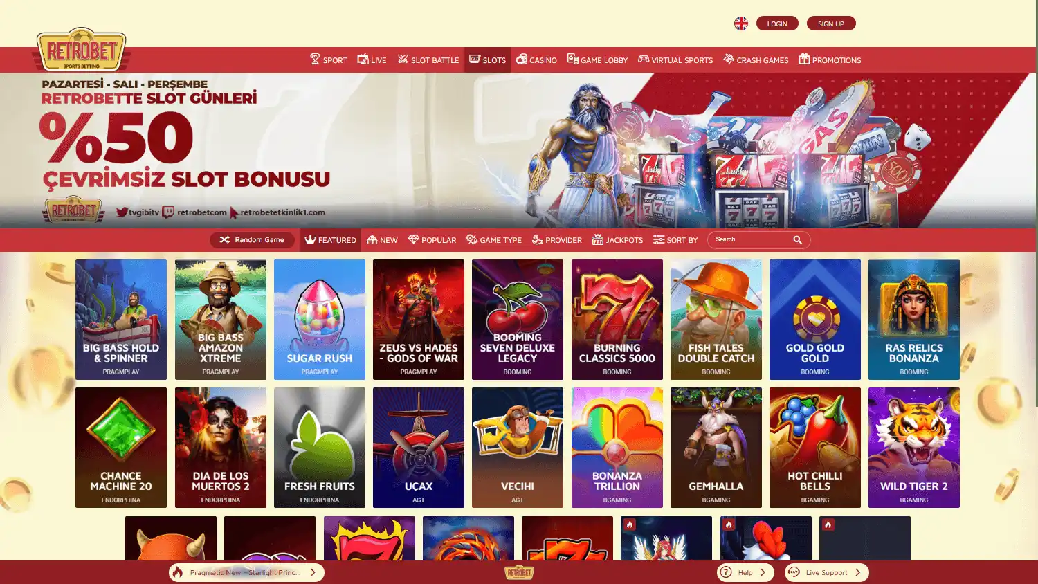 Retrobet Casino screenshot 2