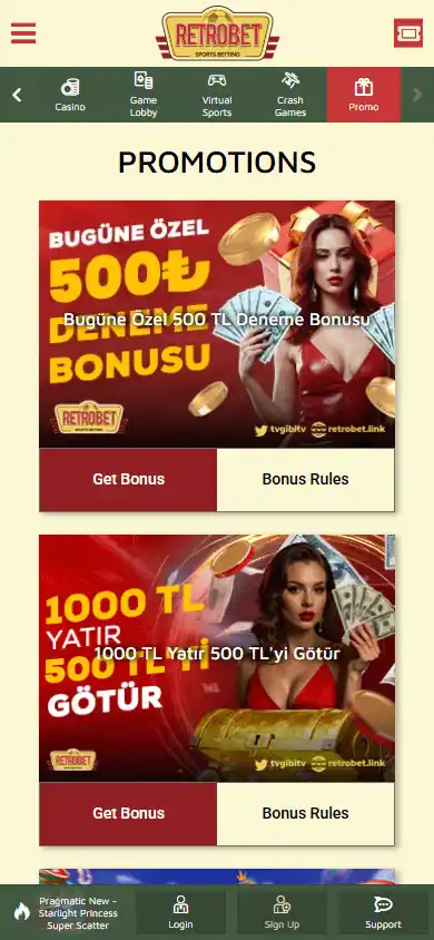 Retrobet Casino screenshot 6