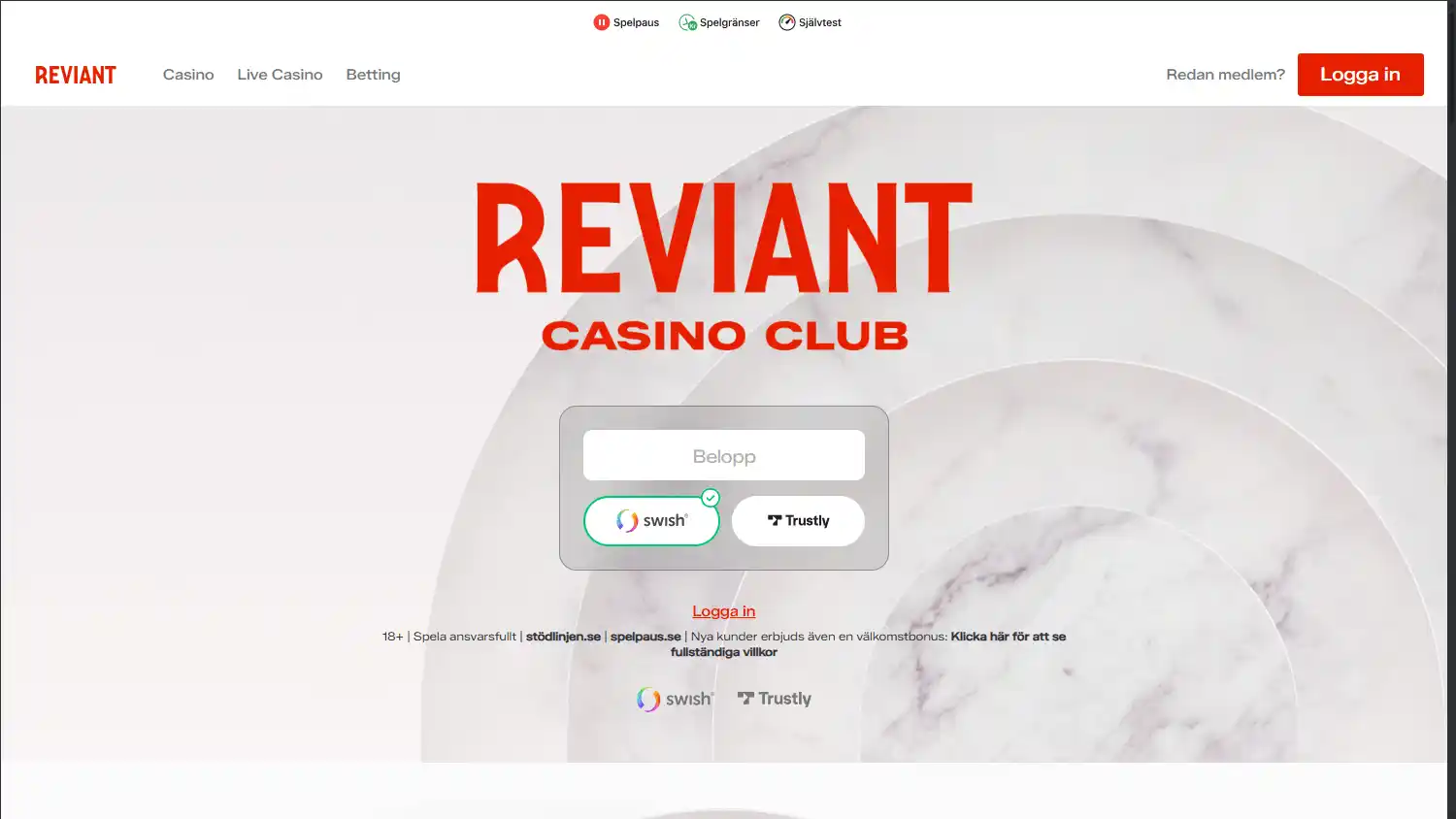 Reviant Casino screenshot 1