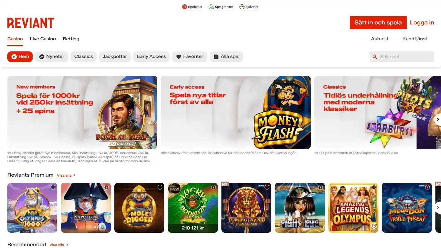 Reviant Casino screenshot 2