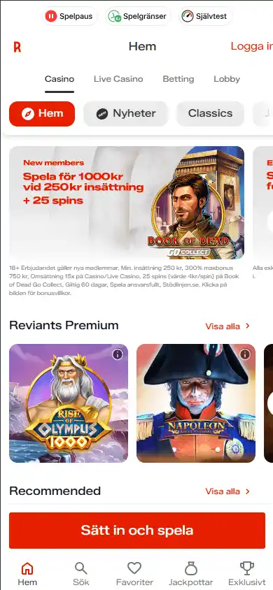 Reviant Casino screenshot 5