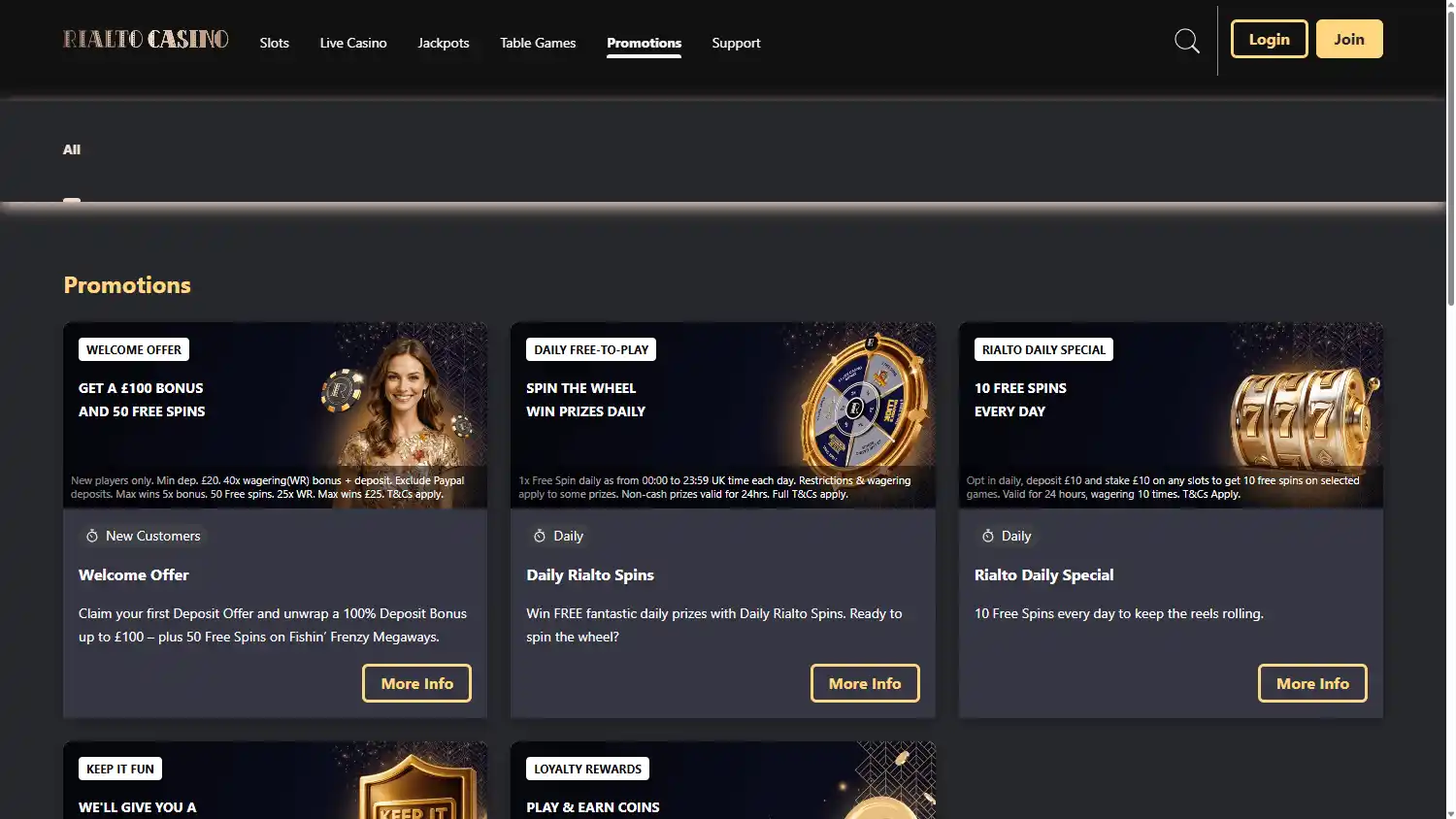 Rialto Casino screenshot 3