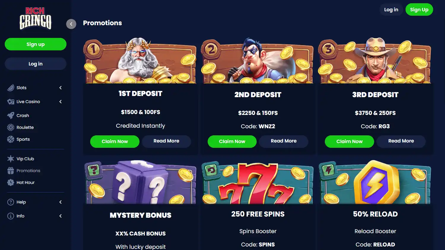 Rich Gringo Casino screenshot 3