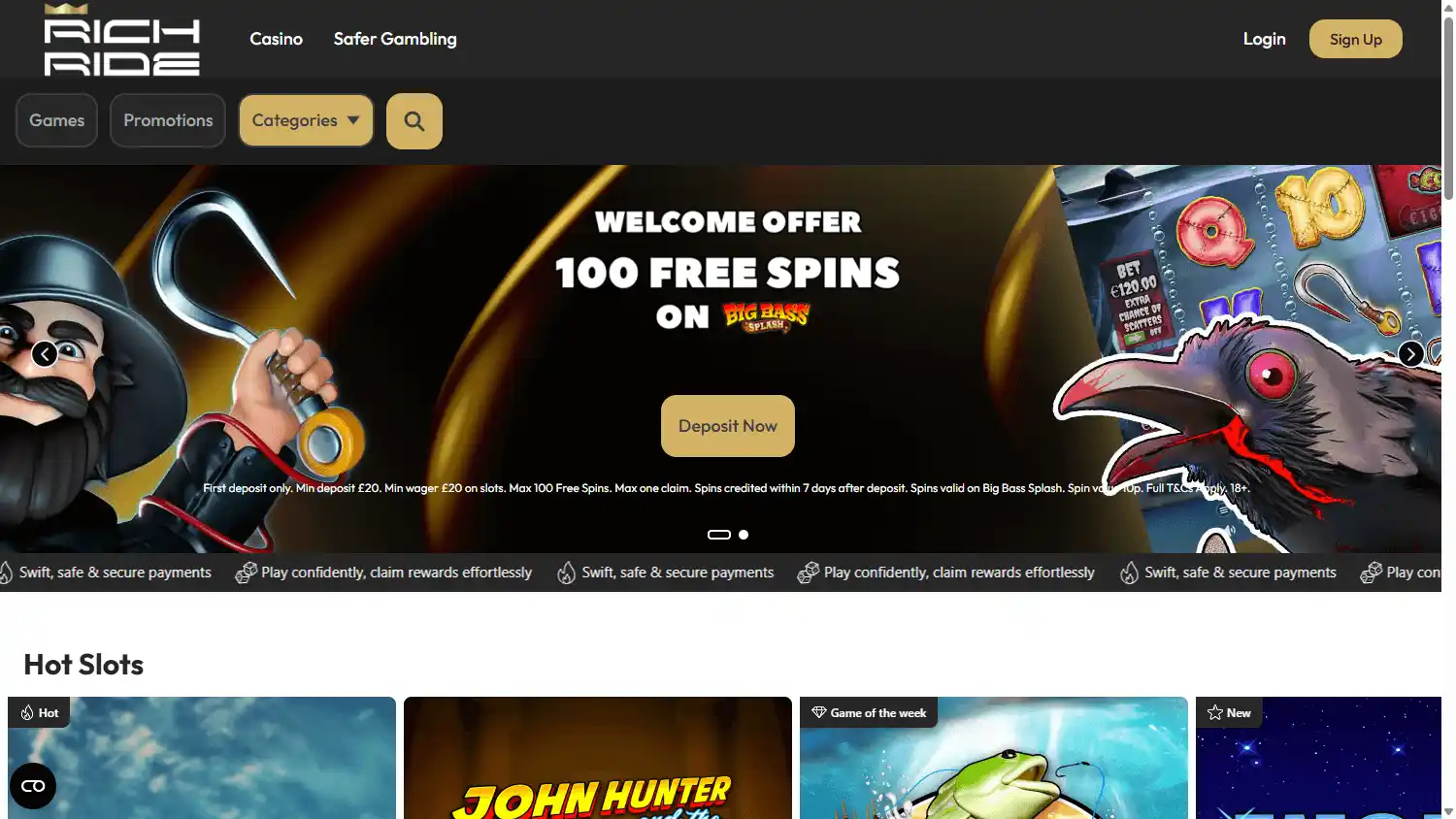 Rich Ride Casino screenshot 1