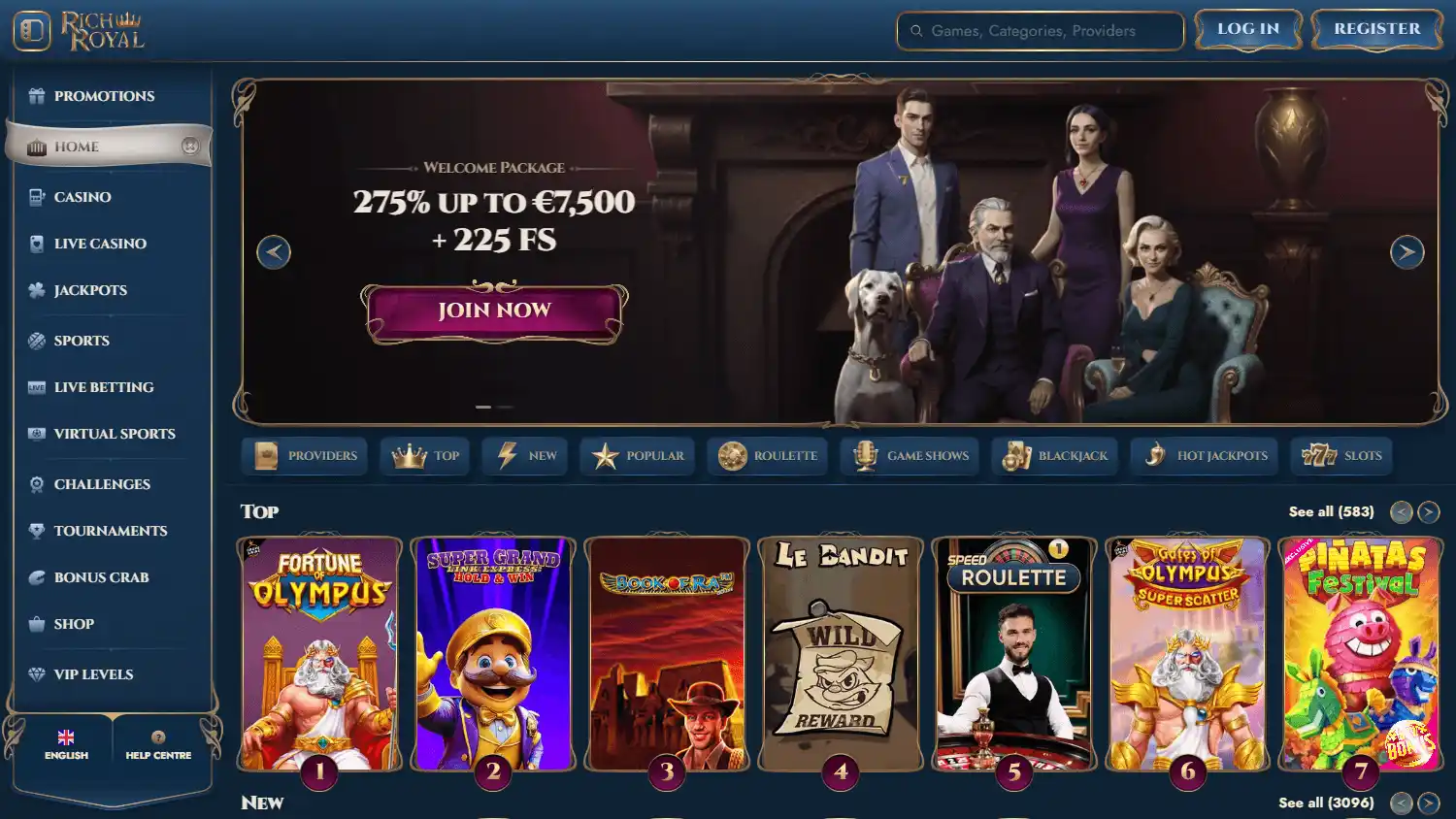 Rich Royal Casino screenshot 1