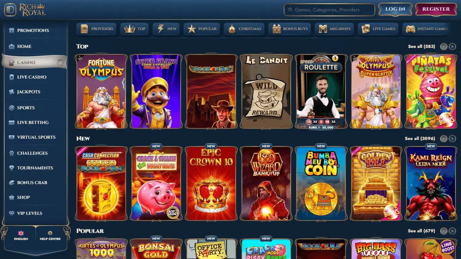 Rich Royal Casino screenshot 2