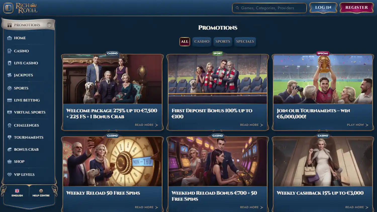 Rich Royal Casino screenshot 3