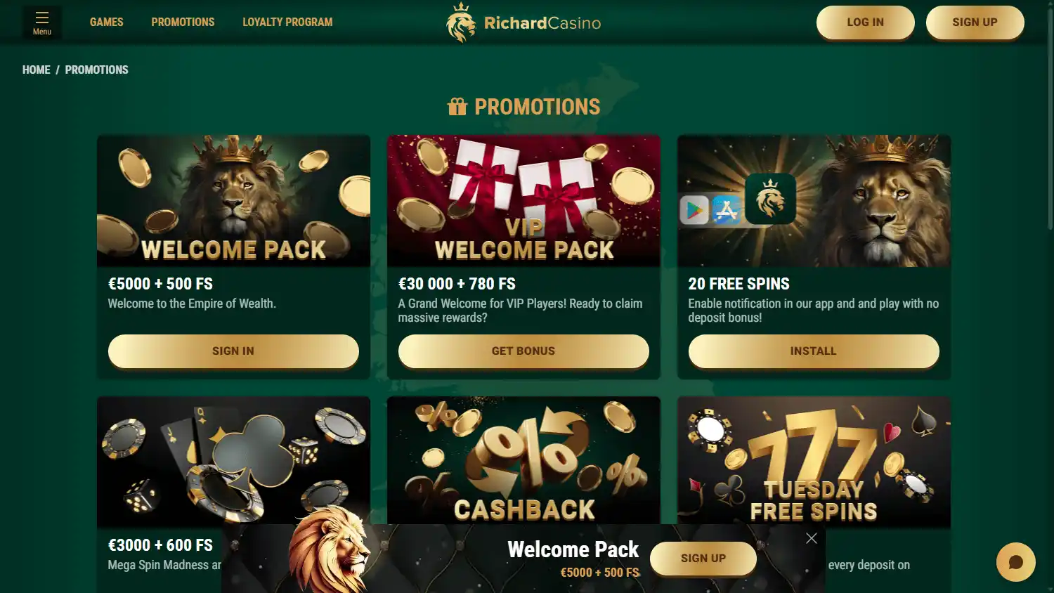 Richard Casino screenshot 3