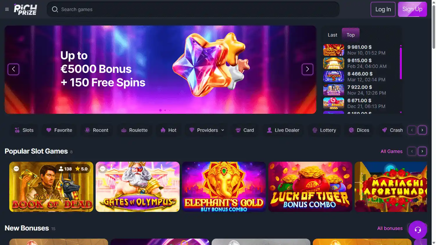 RichPrize Casino screenshot 1