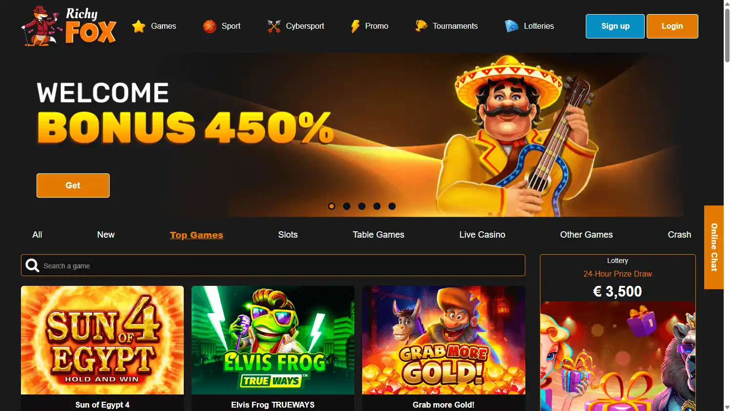 Richy Fox Casino screenshot 1