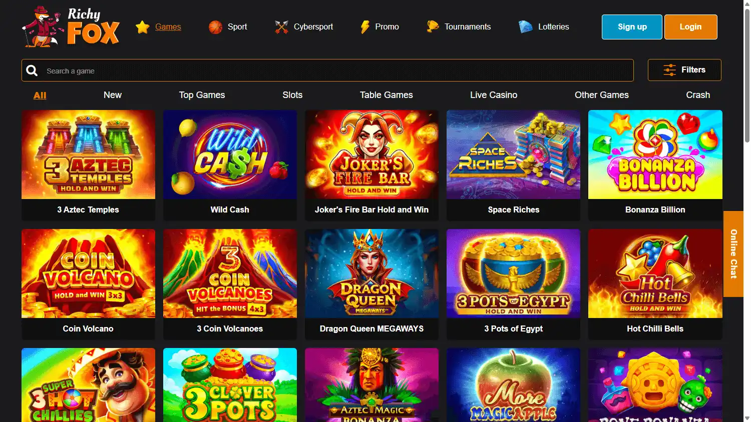 Richy Fox Casino screenshot 2