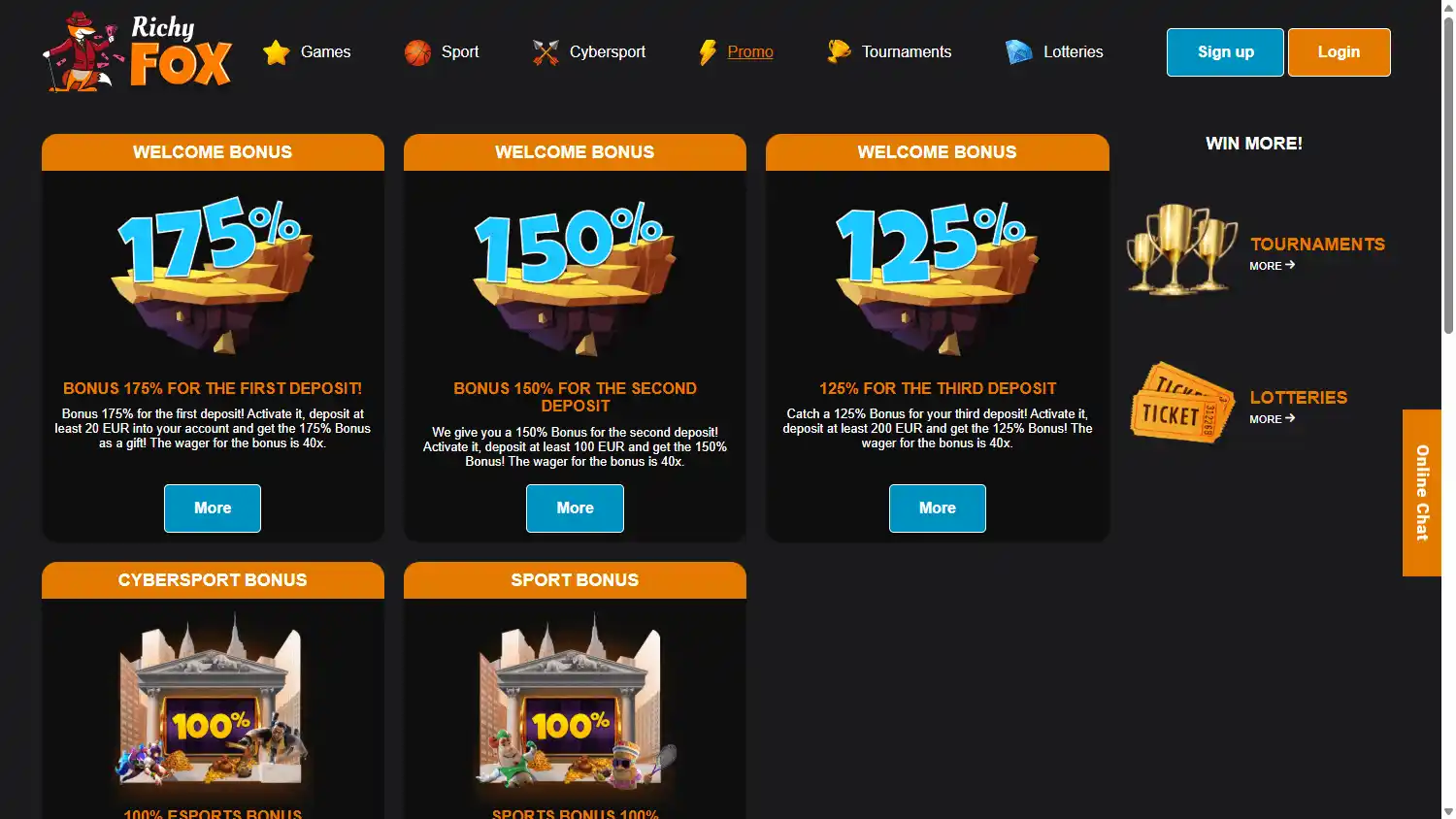 Richy Fox Casino screenshot 3