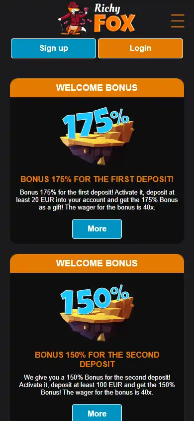 Richy Fox Casino screenshot 6