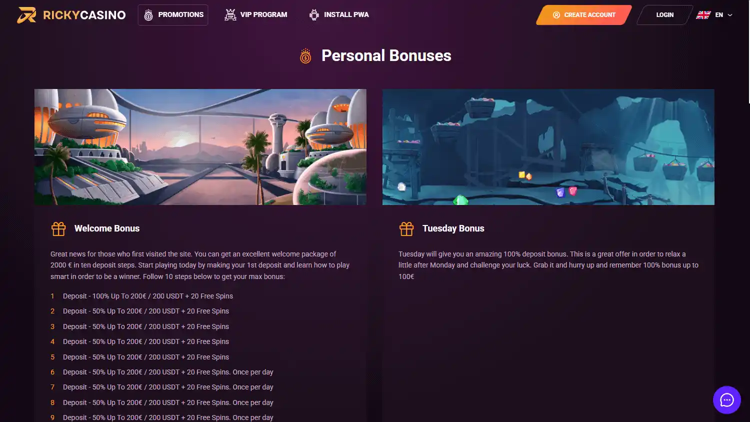 RickyCasino screenshot 2