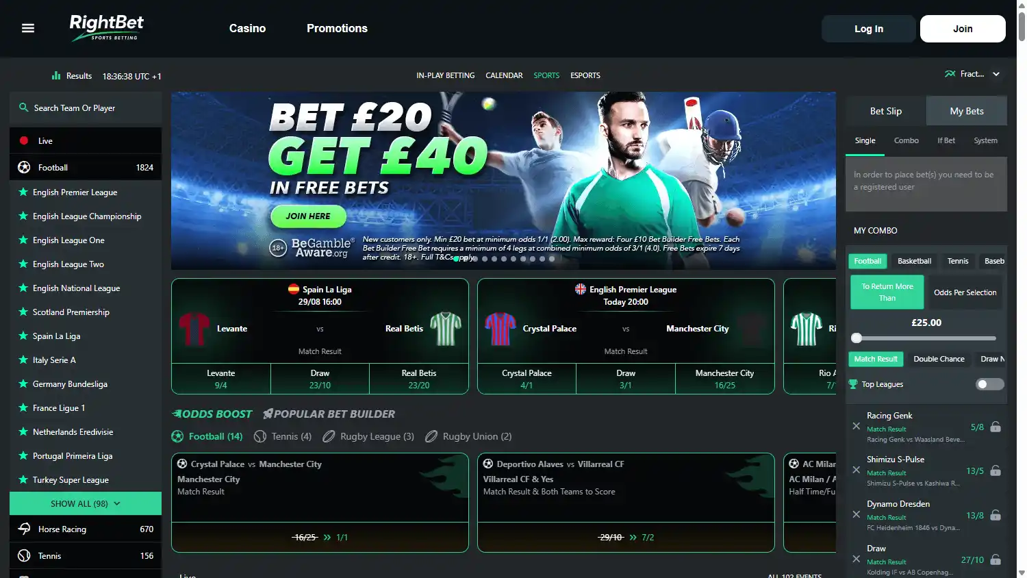 Right Bet Casino screenshot 1