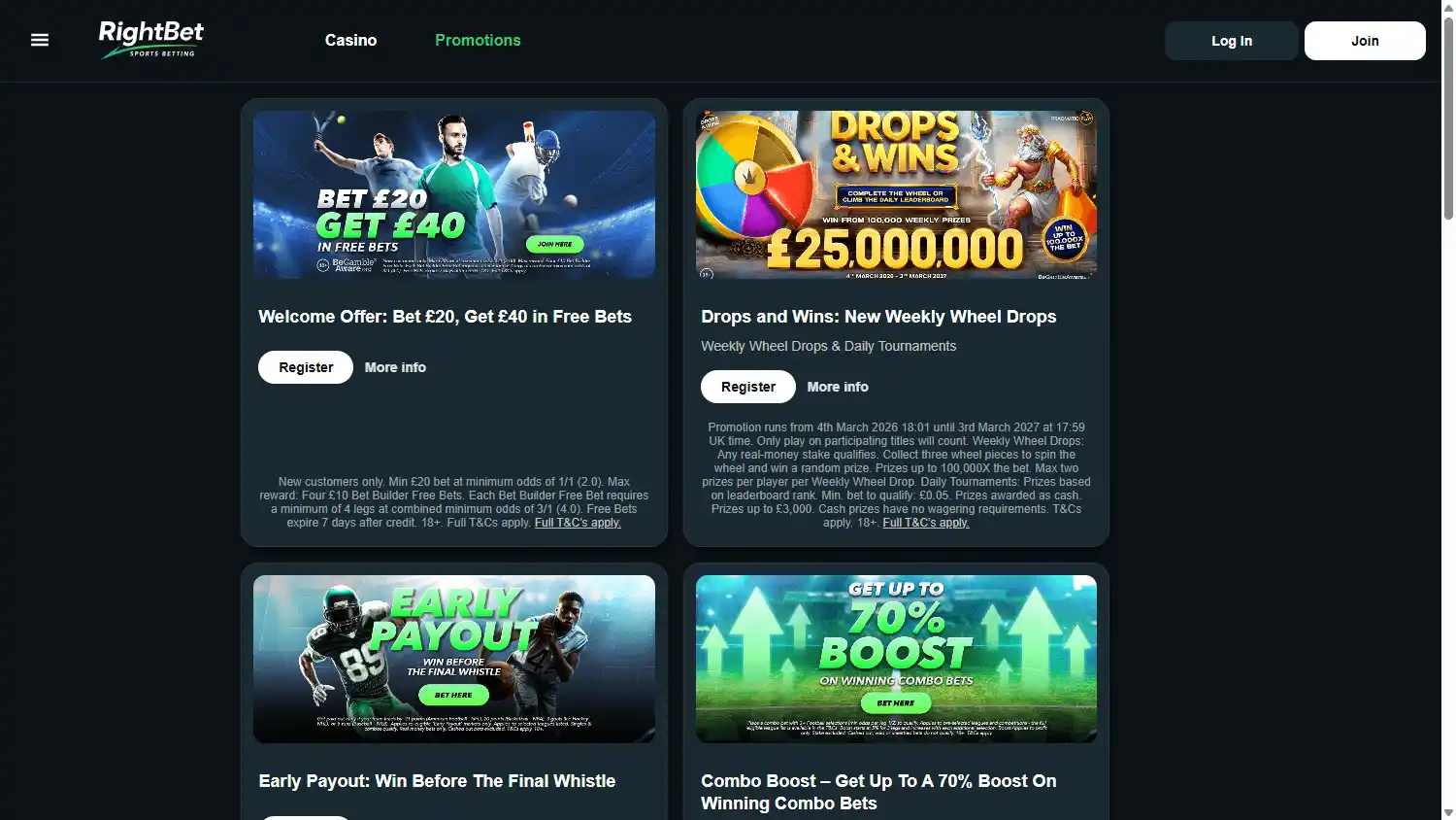 Right Bet Casino screenshot 3