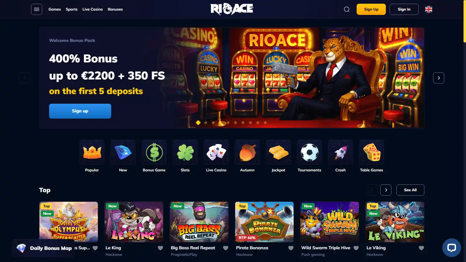 RioAce Casino screenshot 1