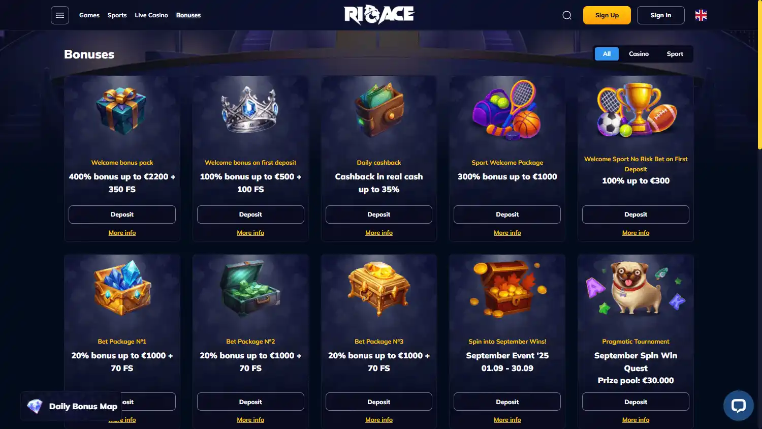 RioAce Casino screenshot 3