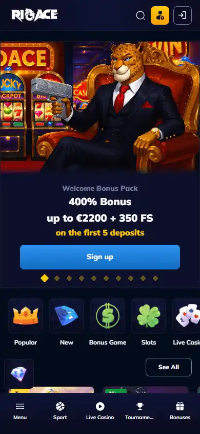 RioAce Casino screenshot 4