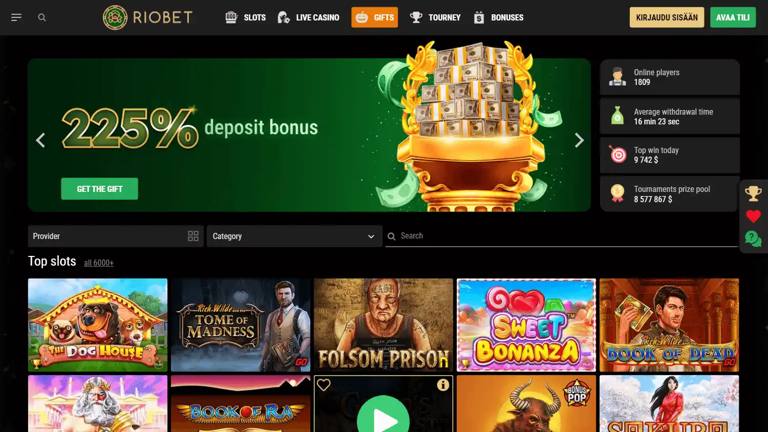 RioBet Casino screenshot 1