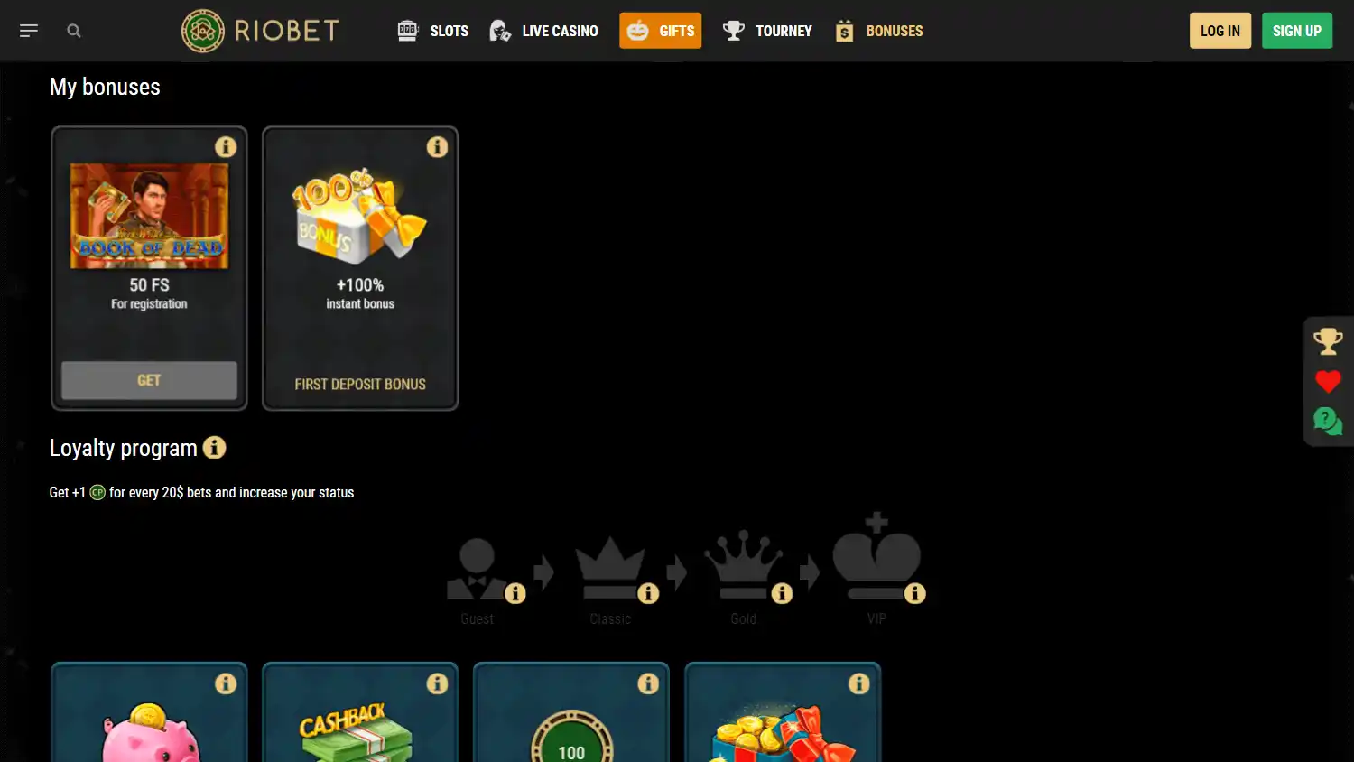 RioBet Casino screenshot 3