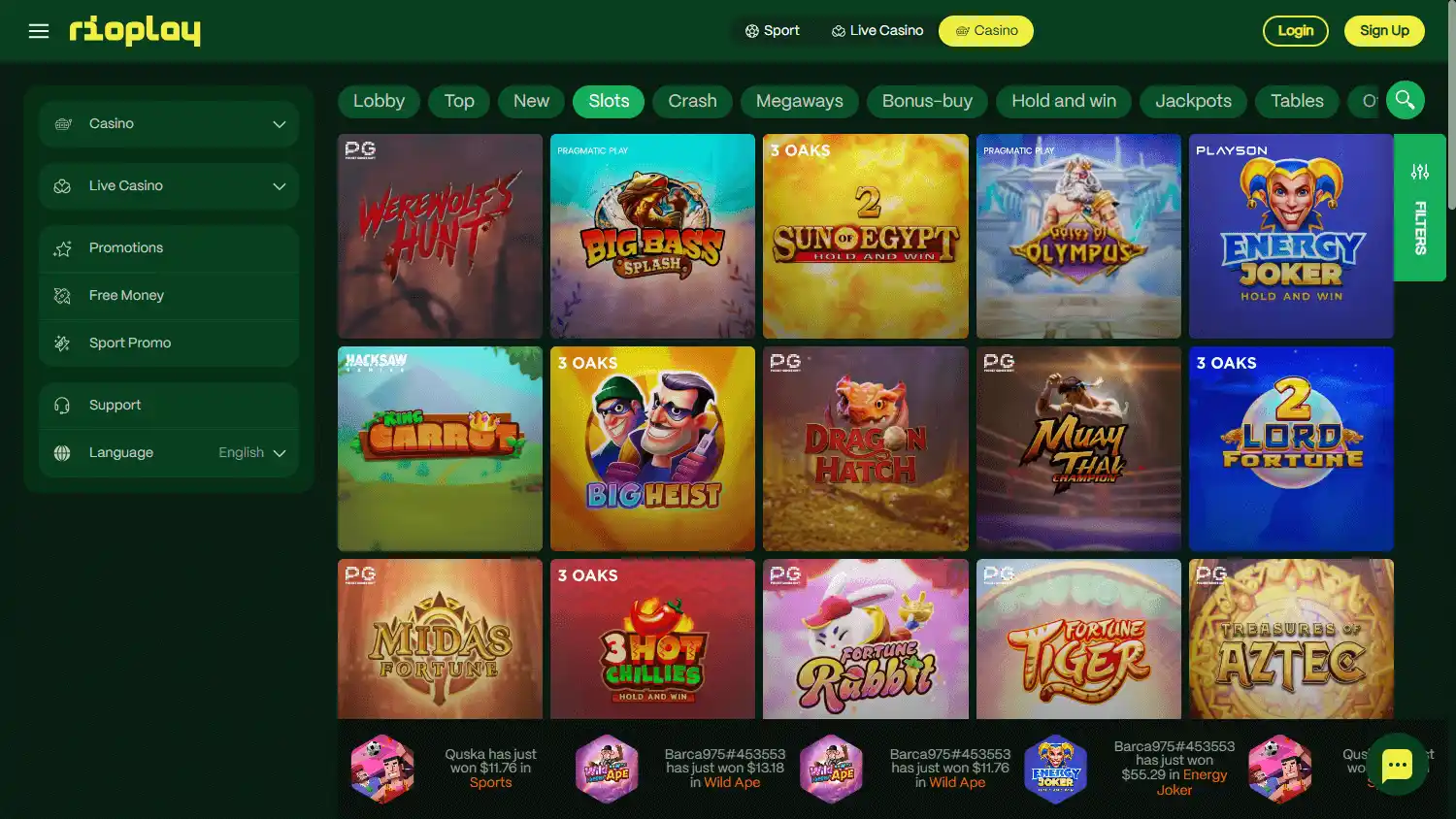 Rioplay Casino screenshot 2