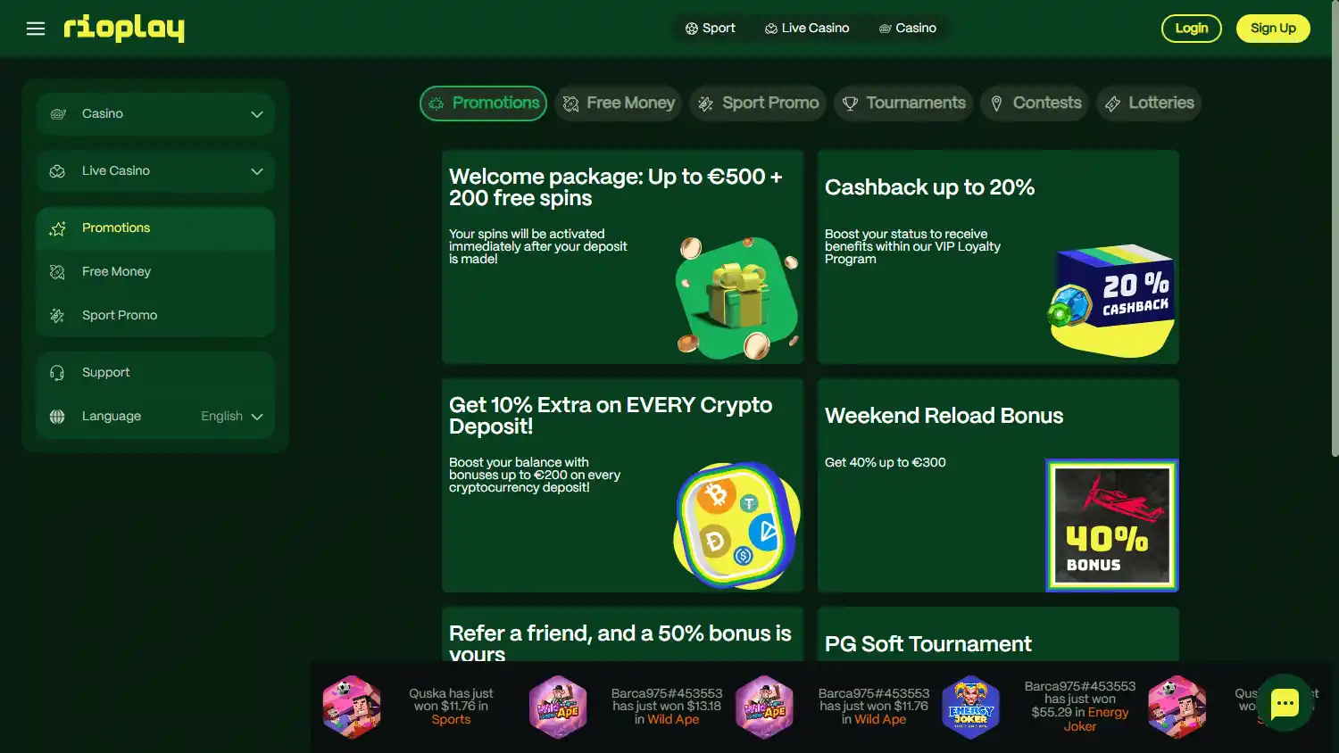 Rioplay Casino screenshot 3