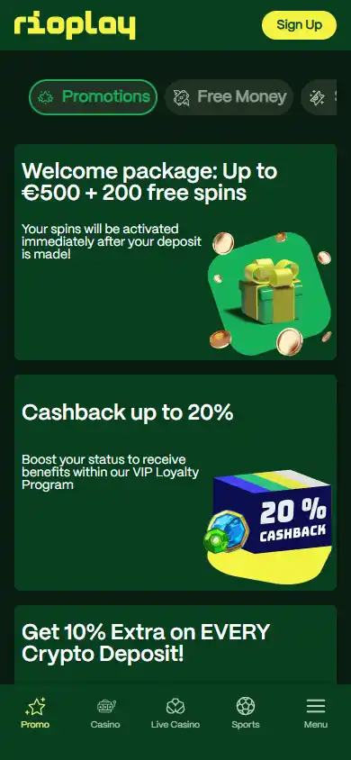 Rioplay Casino screenshot 6