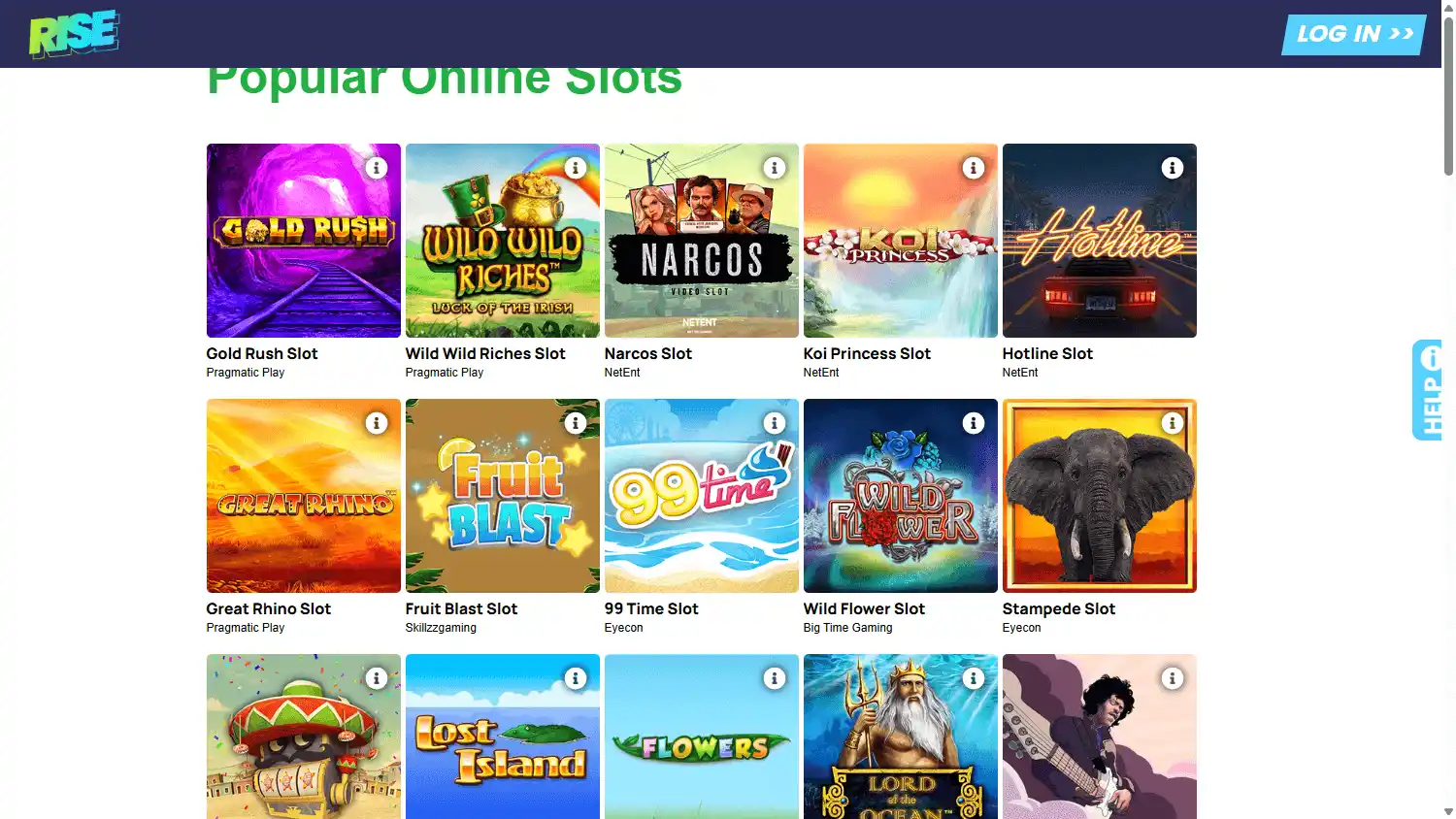 Rise Casino screenshot 2