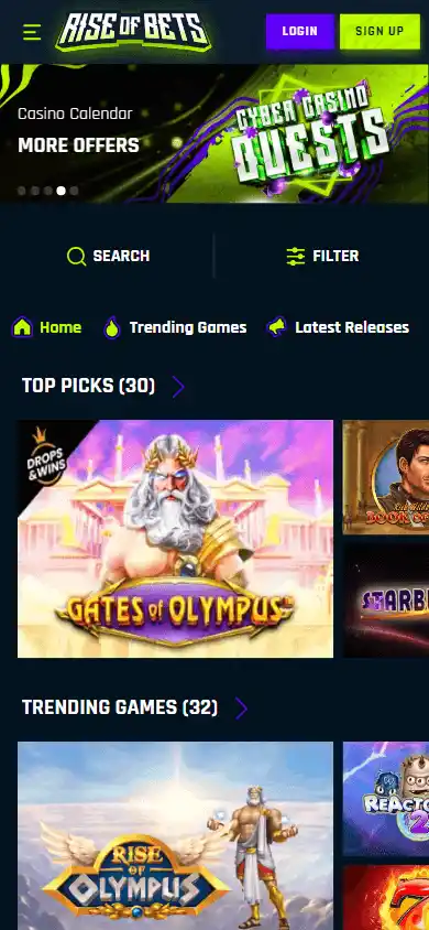 Rise of Bets Casino screenshot 3