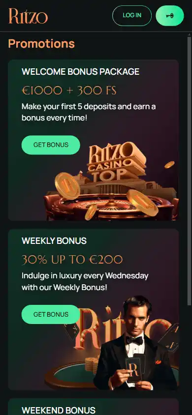 Ritzo Casino screenshot 3
