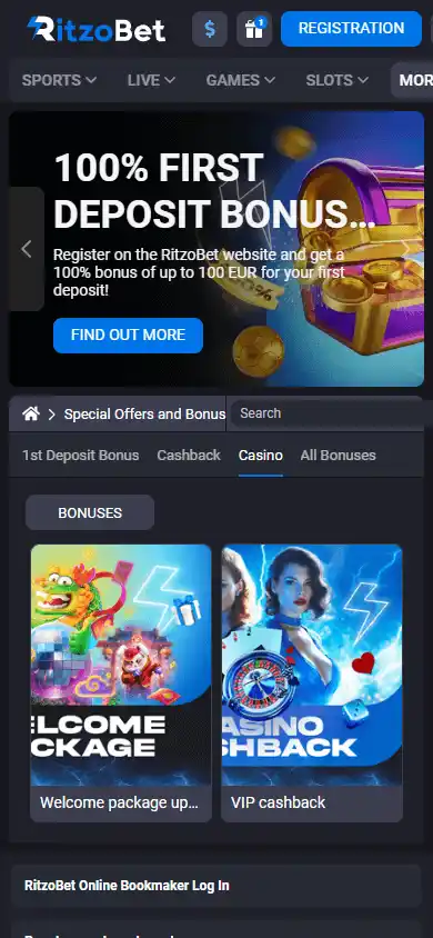 RitzoBet Casino screenshot 6