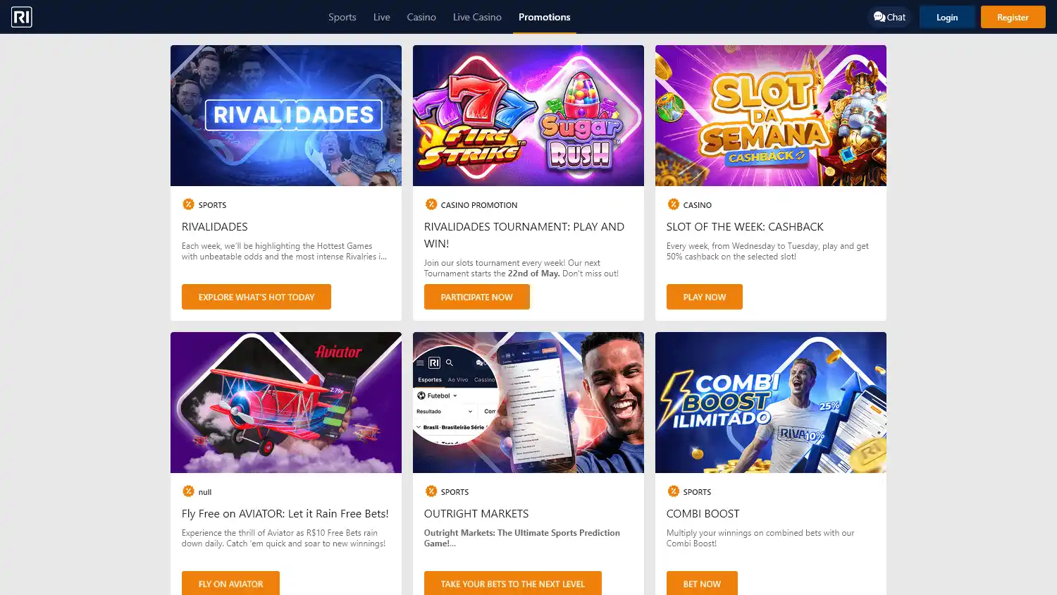 Rivalo Casino BR screenshot 2