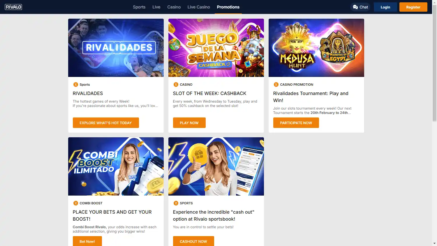 Rivalo Casino screenshot 3