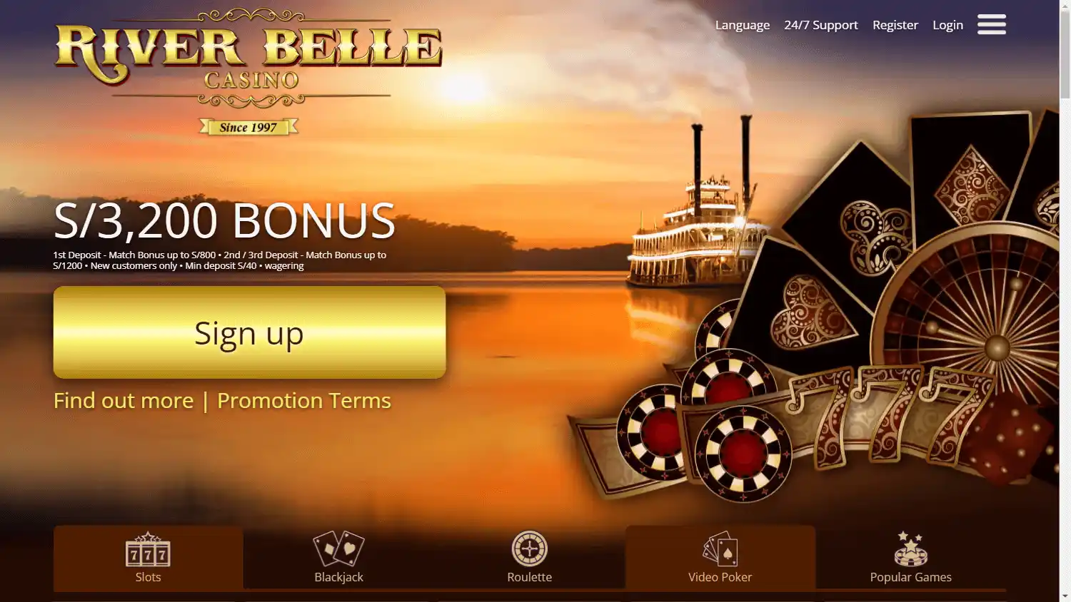 River Belle Casino screenshot 1
