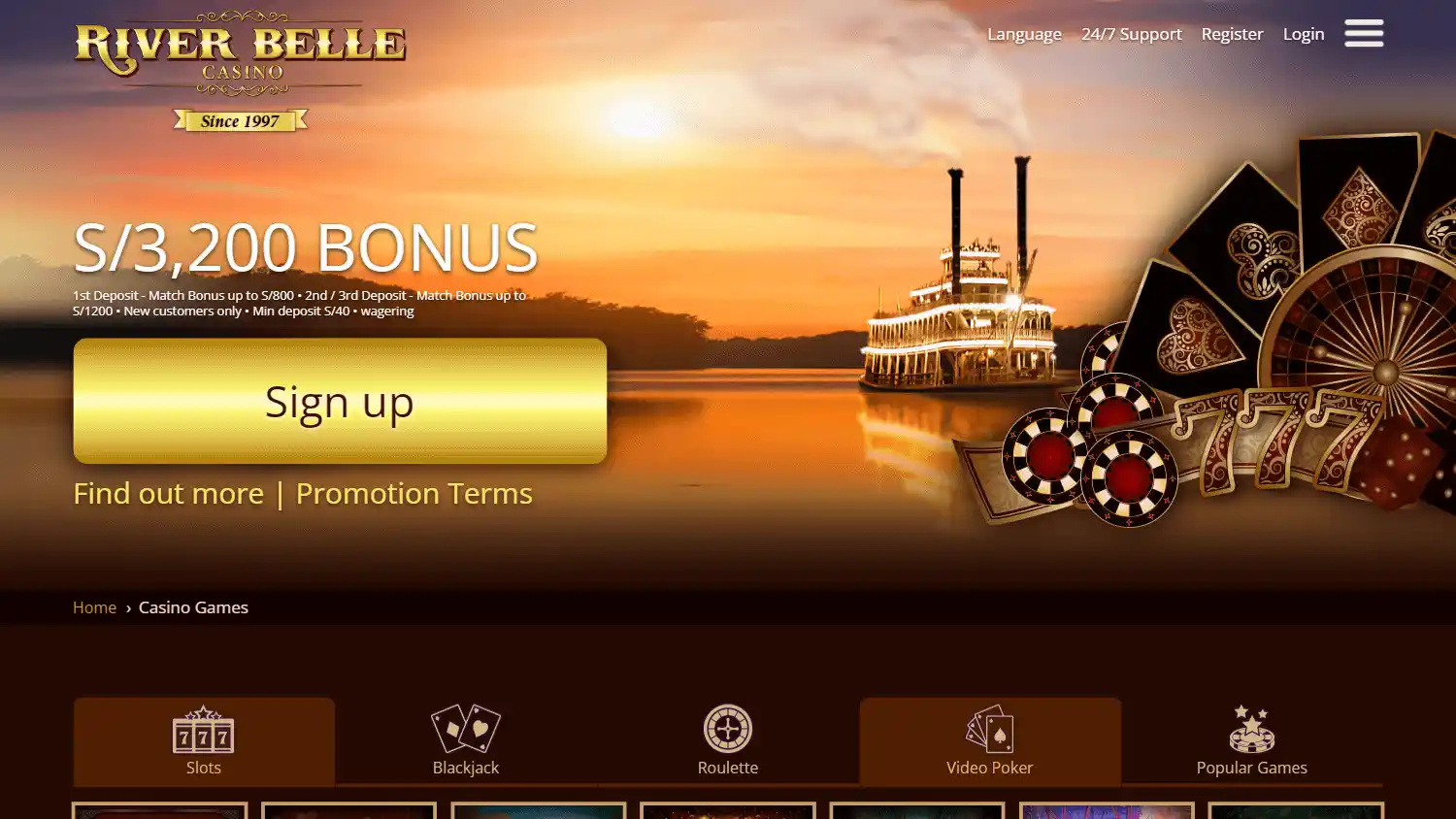 River Belle Casino screenshot 2