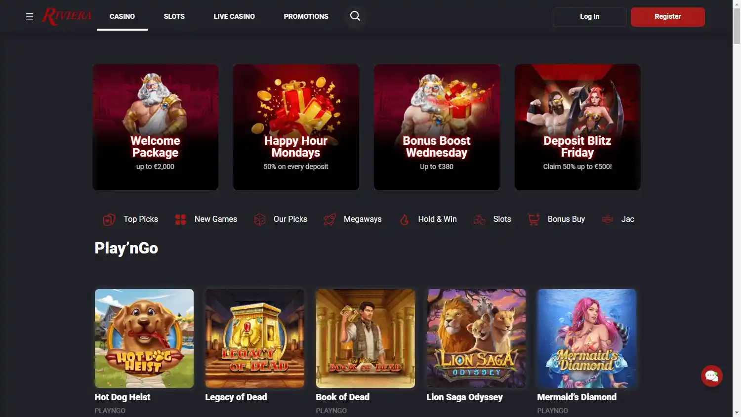 Riviera Casino screenshot 1