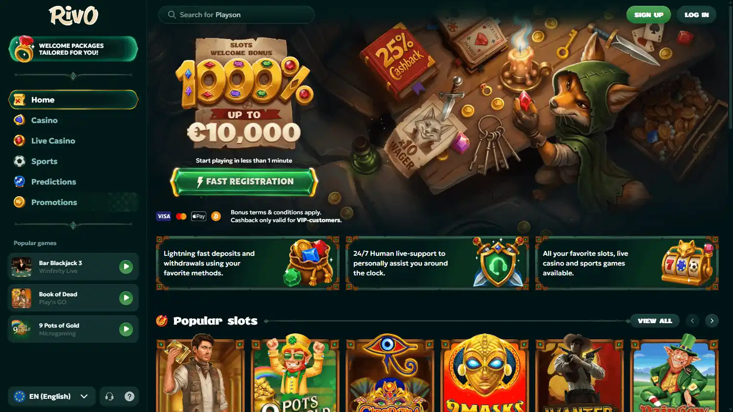 Rivo Casino screenshot 1