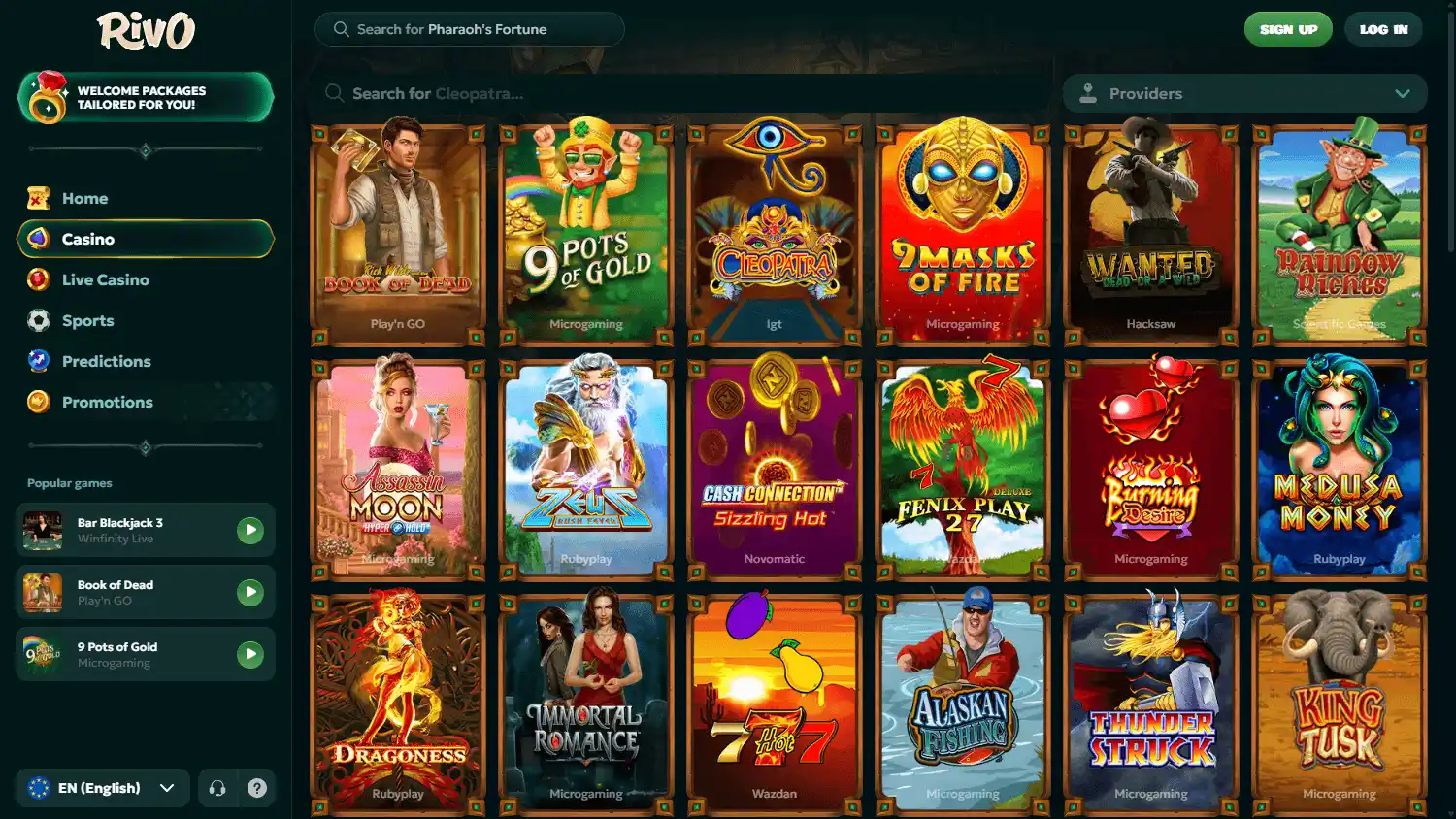 Rivo Casino screenshot 2