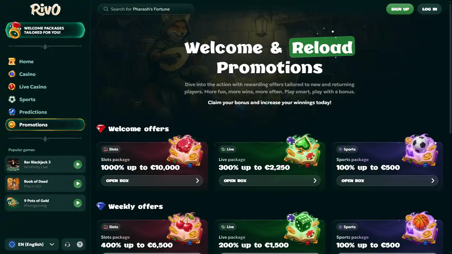 Rivo Casino screenshot 3