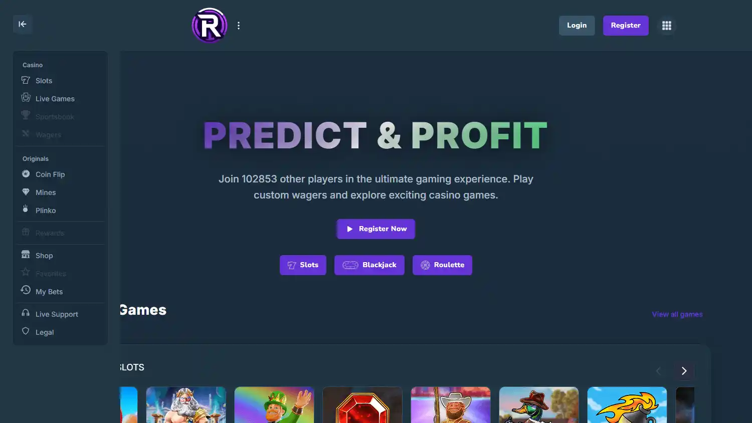 Rivox Casino screenshot 1